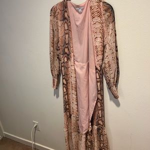 printed kimono/robe